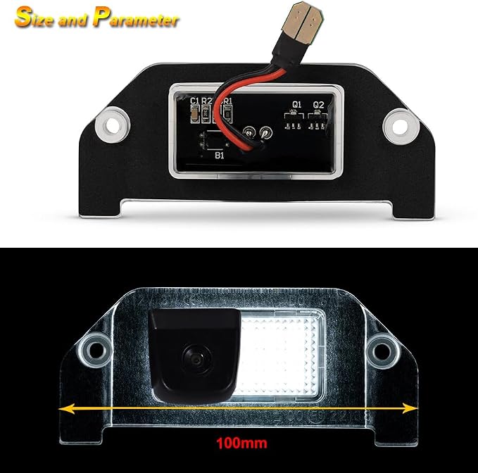 Vehicle Camera Waterproof Reversing Backup Camera Replacement for Dodge Charger Dodge Challenger Dodge Magnum Dodge Avenger Dodge Dart Chrysler 300 300C Touring 300M LX