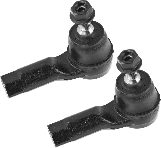 TRQ Outer Driver and Passenger Side Tie Rod Set 2 Piece Compatible with 2007-2019 Mitsubishi Outlander 2011-2019 Mitsubishi Outlander Sport 2019 PHEV