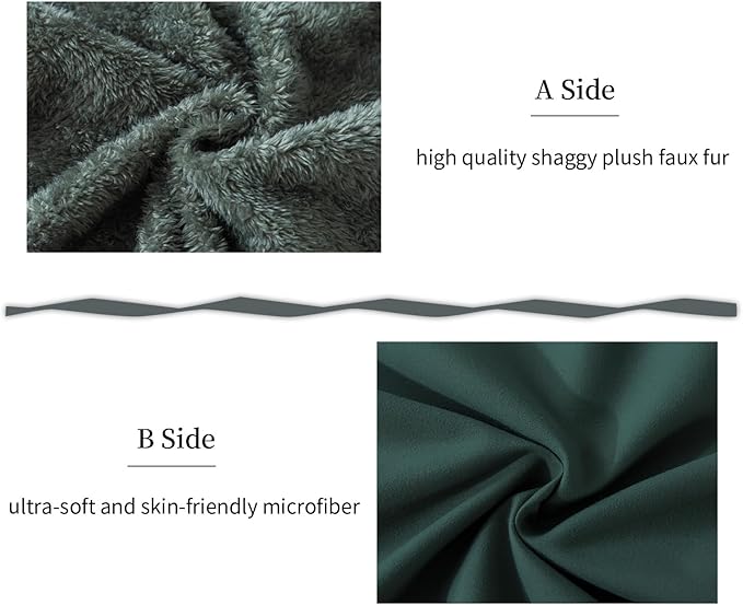 WhatsBedding Memory Foam Body Pillow with Plush Fuzzy Cover, Full Body Pillow for Adults, Long Pillow for Sleeping, Soft Fluffy Supportive