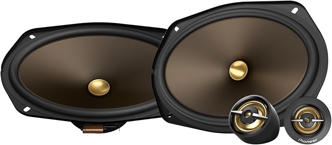 PIONEER A-Series MAX TS-A693CH 6” x 9” 2-Way Speakers (Pair) – 460W Max, Balanced Sound + Smooth Treble, Enhanced Bass, Ideal Factory Upgrade, Installation Adaptors Included