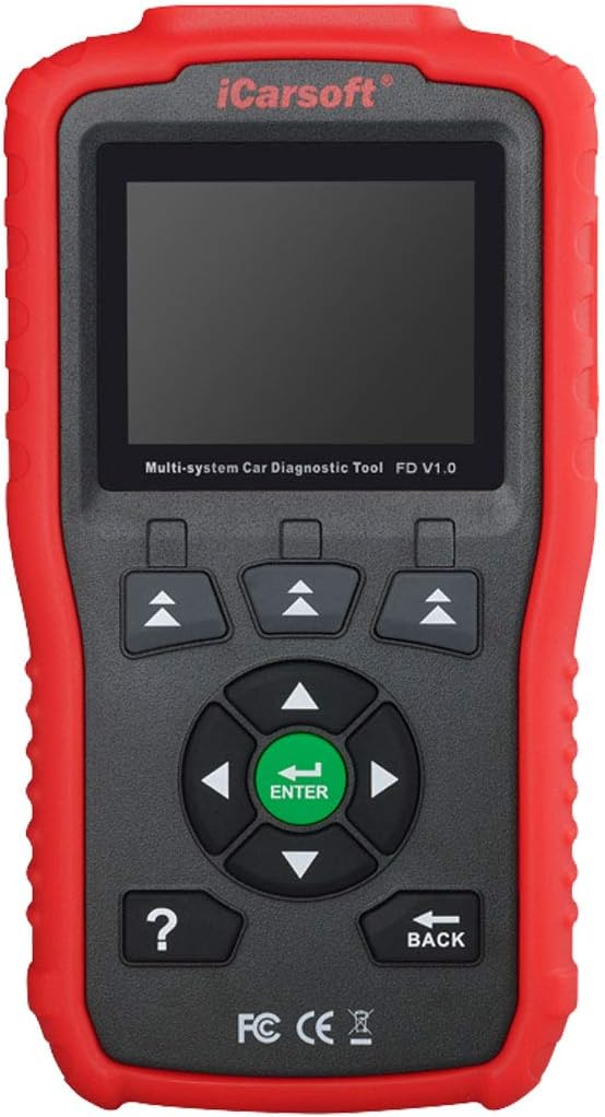 Auto Diagnostic Scanner iCarsoft FD V1.0 for Ford/Holden, ABS, SRS, Oil Service Reset ect (Red)