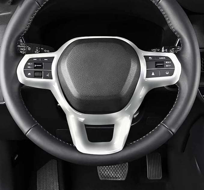 Car Accessories Fit for Honda CR-V CRV 2023 2024 Interior Left Center Console Decorative Frame Button Cover Trim Strips (Matte Silver) ABS 1 PC