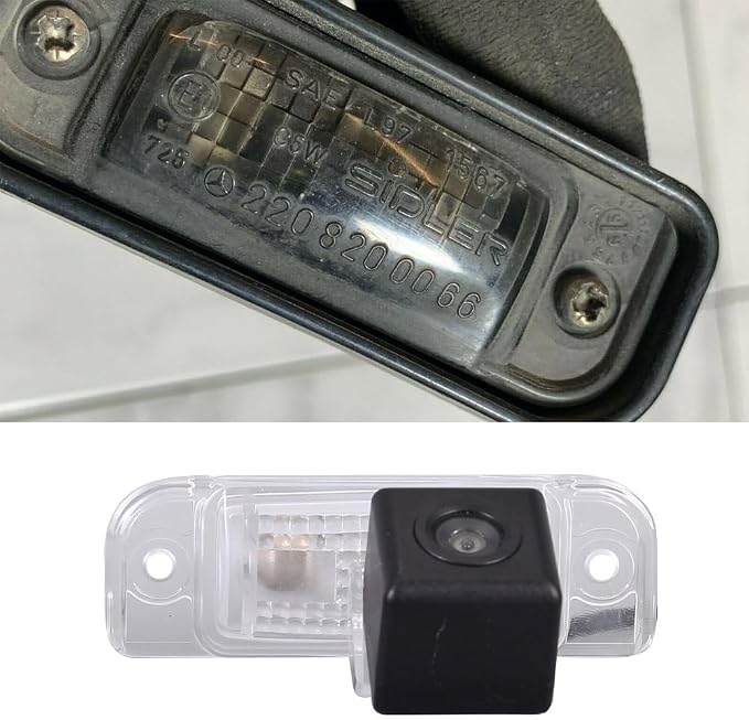 HD Car Rear View Backup Camera Replacement for Mercedes-Benz CL65 AMG S-Classe W220 S55 S63 S280 S320 S350 S400 S430 S500 S600 Reverse Parking Vehicle Camera Waterproof Night Vision