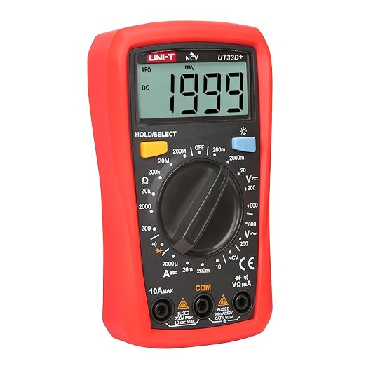 UNI-T UT33D+ Palm Size LCD Pocket Digital Tester Meter Multimeter
