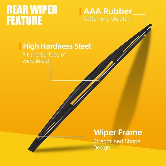 MIKKUPPA 26"+22"+16" Windshield Wiper Blades Replacement for 2005-2022 Honda Odyssey, Front & Rear Wiper Blades Set, Durable Stable Quiet All Season (Pack of 3)