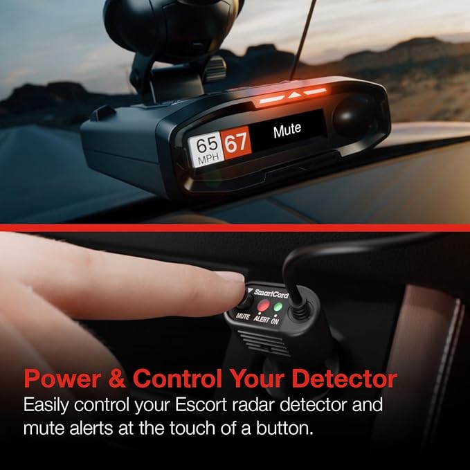 Escort Official Radar Detector SmartCord Straight Wire for Redline 360c, MAX 360/c MKII, 3, 4, MAXcam 360c and Additional Models