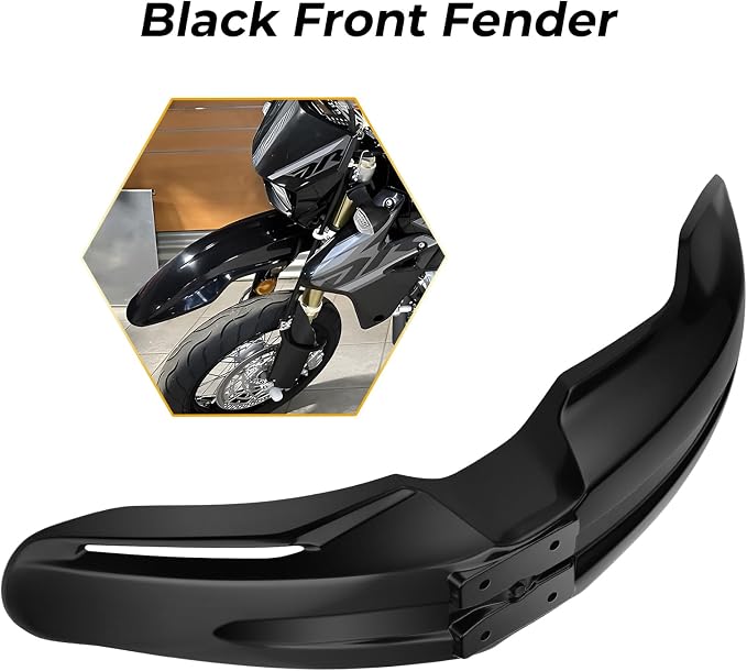 M MATI Black Front Fender for Suzuki DR-Z400SM 2005-2008 2013-2024 53111-29FA0-019 53111-29FA0-YLW 53111-29FA0-30H 53111-29FA0-YUD