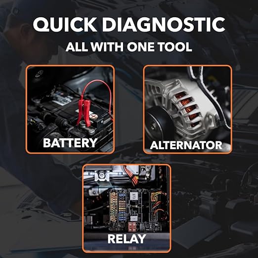 12V Automotive Relay Tester, Car Battery & Alternator Test Kit | Relay Switch & Circuit Inspector | Tests 4 & 5 Pin Relays | Battery Tester | Alternator Tester | Sound Troubleshooting | Patented