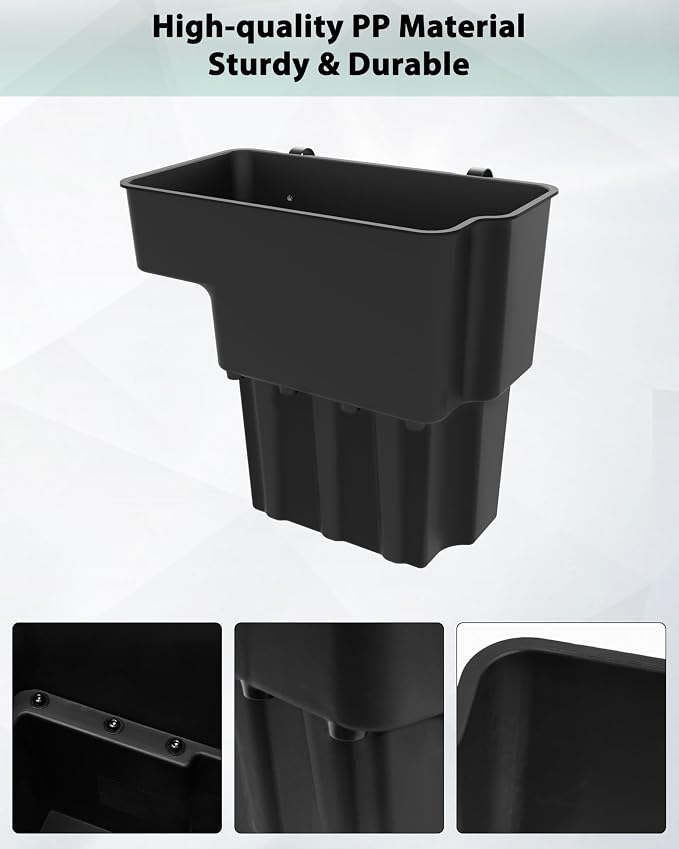 Under Seat Storage Box for Kawasaki Mule 4000 4010 2009-2026 Accessories, 14L Passenger Side Tool Storage Organizer Box Under Seat Combined Durable PP Bin for Kawasaki Mule 4000 4010 2009+