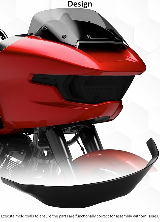 Headlight Lens Headlamp Protection Film Headlight Cover Guard Compatible with Harley Touring CVO Road Glide FLTRXSE 2023-up & Road Glide/ST 2024-up (Black)