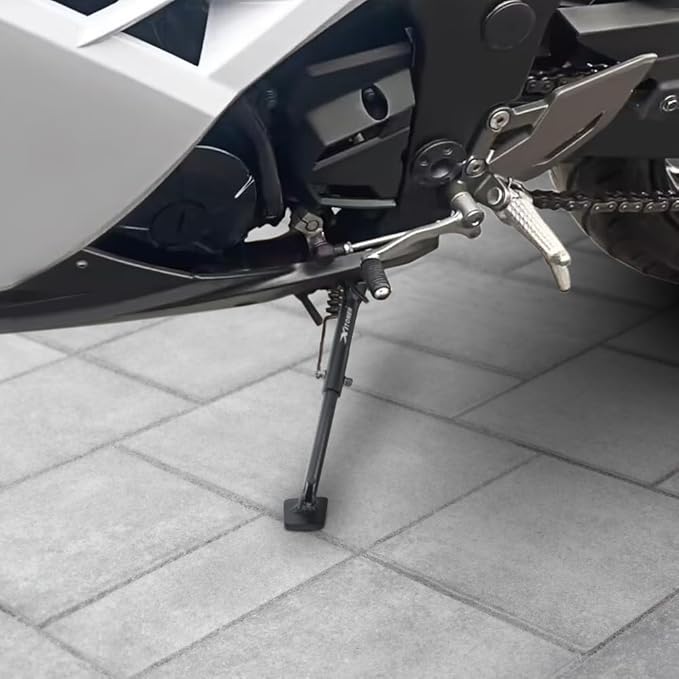 Xitomer 0-2.5'' Adjustable Kickstand Fit for Ninja 300 SE, Ninja 300 / ABS 2014 2015 2016, Ninja 250 / ABS Z250 / ABS 2013 2014 2015 2016 2017 Motorcycle Adjustable Side Stand Foot Side Support