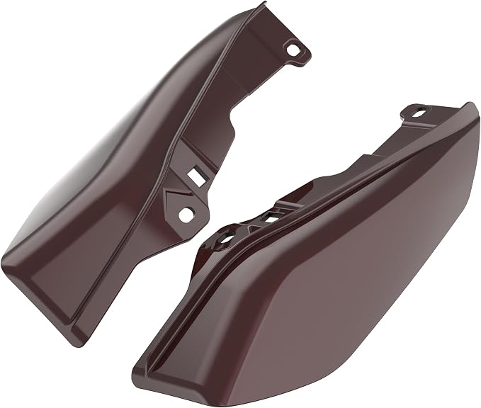Color - Matched Mid Frame Air Deflectors Heat Shield, Perfectly Fit for Harley Touring Models 2009-2026 Twisted Cherry