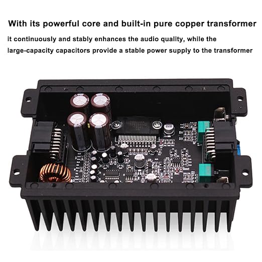 GoolRC 4-Channel Full-Range Amplifier, 80Wx4 Audio Modification Power Amplifier Digital Sound Processor Class A/B for Android Car Player