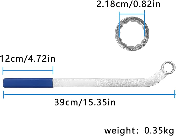 ZKTOOL Serpentine Belt Tool for BMW & Mini B36, B38, B46, B48,B47, B58 Engine,Alternator Belt Tensioner Release Tool,OEM:2365291,83302655291.