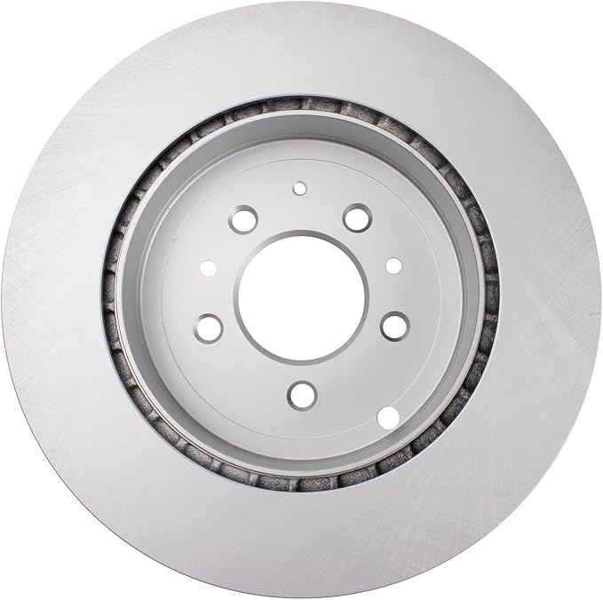 TRQ Rear Brake Rotor Set G Coated Vented Compatible with 2007-2015 Mazda CX-9
