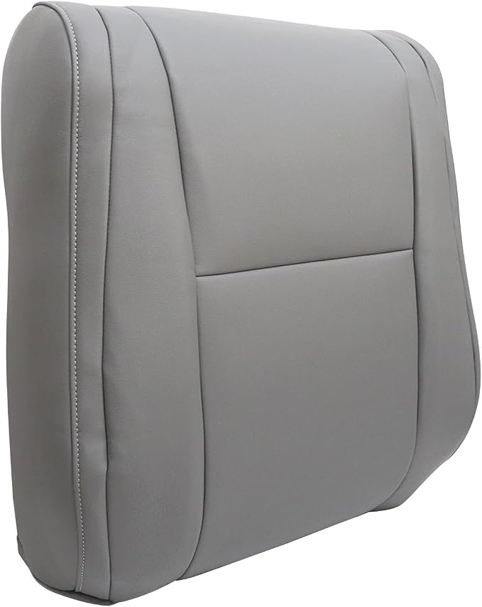 SecosAutoparts Driver & Passenger Side Bottom & Top Replacement Leather Seat Covers Gray Compatible with Toyota Tundra 2007 2008 2009 2010 2011 2012 2013