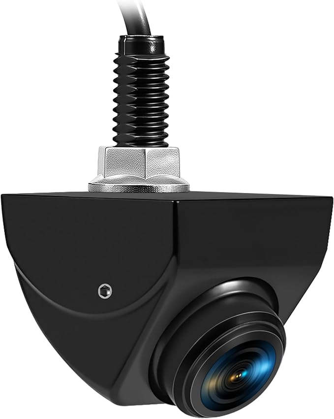 Backup Camera with Switchable Front View - 1080P Metal AHD, 170° Wide Angle Rearview, Super Clear Night Vision, IP69 Waterproof Reverse - Universal for Cars, Trucks, SUVs, Vans (Black)