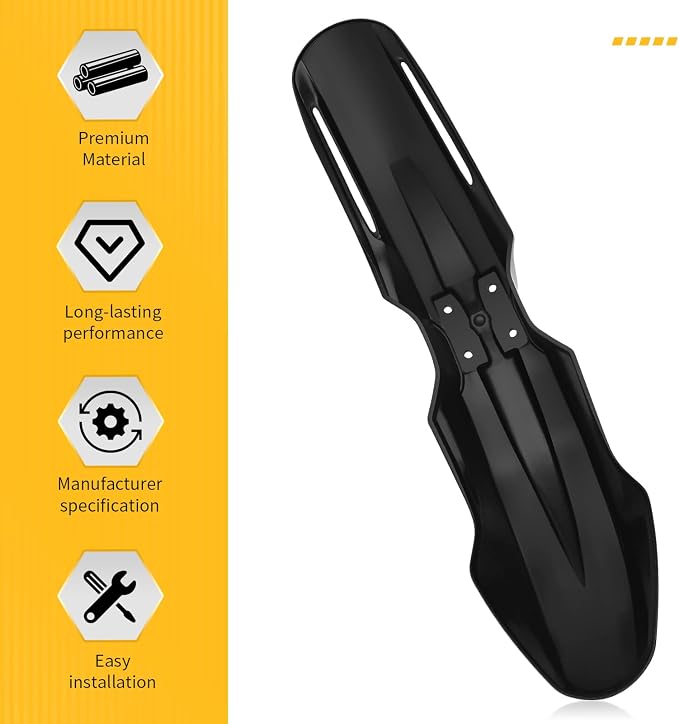 M MATI Black Front Fender for Suzuki DR-Z400SM 2005-2008 2013-2024 53111-29FA0-019 53111-29FA0-YLW 53111-29FA0-30H 53111-29FA0-YUD