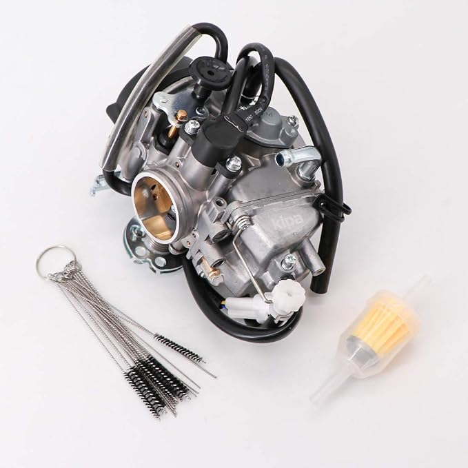 KIPA Carburetor for Suzuki DRZ400 DRZ 400 DRZ400SM DRZ400S 2005-2018 Replace # 13200-29FB4 With Filter & Carbon Dirt Jet Cleaner Tool Kit Durable