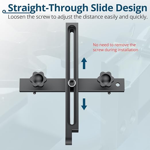 Digital Table Saw Gauge | Straight-Through Chute Design | 0.01mm Precision Dial Indicator | 3/4"(19mm) Aluminum Bar | for Blade/Fence/Arbor Alignment | Fits Saws with ≥3/4" Miter Slots