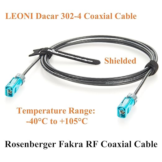 IP67 Waterproof Rosenberger Fakra Z Female to Female RF Coaxial Cable 59Z163-003-Z Vehicle GPS Antenna Cable for GMSL2 & FPD-Link III Camera, ADAS, Embedded Vision Cameras, Infotainment (15M/49.2FT)