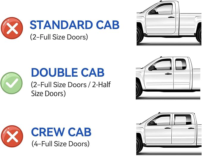 Window Visors Rain Guards for 2007-2021 Toyota Tundra Extended Cab, Out-Channel Window Vent Wind Deflectors Visors Shades for 07-21 Tundra Double Cab