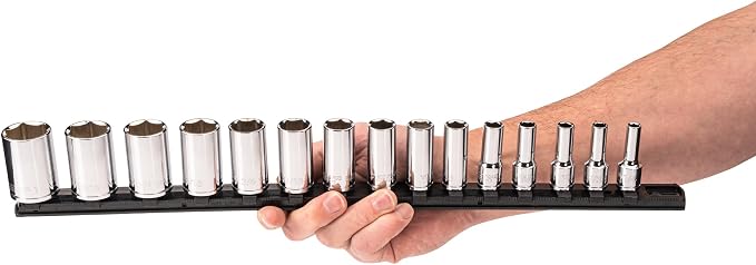 TEKTON 3/8 Inch Drive 6-Point Socket Set, 15-Piece | SHD91121