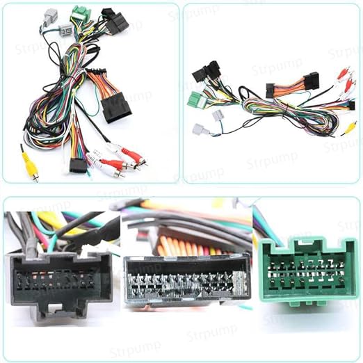 16pin Car Radio Stereo GPS NAVI Power Harness Cable Wire Loom Connector for Chevrolet GMC Silverado/Colorado/TRAX/Sierra/Tahoe/Equinox/GMC Canyon Sierra Plug Adapter