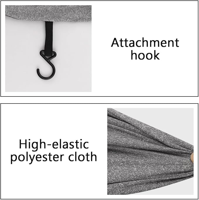 Indoor Motorcycle Cover Universal Dustproof Cover Soft Stretch Durable Motorbike Cover for All Motor,104 inches, Light Flower Gray