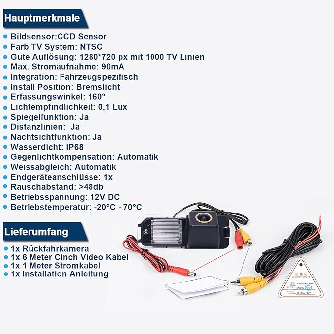 Fisheye 1280x720 Pixel car Backup Camera Reverse Parking Rear View Replacement for VW New Beetle Phaeton Scirocco Golf MK5 Seat Leon Skoda Superb Yeti Polo Passat Jetta Magotan Tiguan Altea Lupo