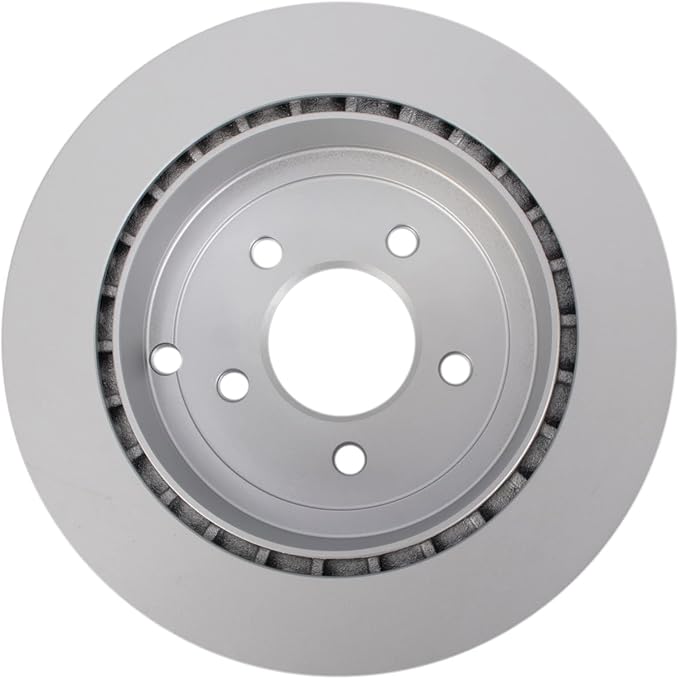 TRQ Rear Brake Rotor Set G Coated Vented Compatible with 2007-2010 Ford Edge 2007-2010 Lincoln MKX
