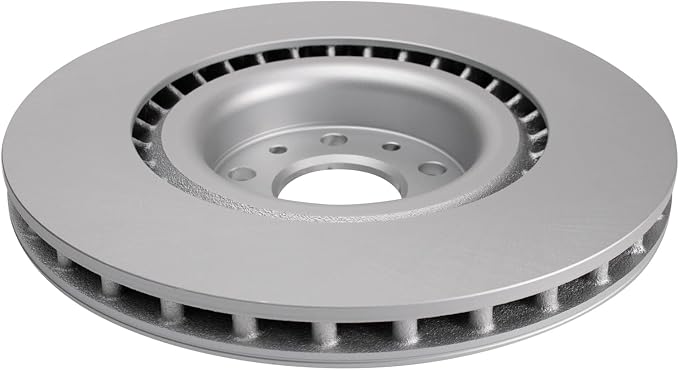 TRQ Front Brake Rotor Set G Coated Vented Compatible with 2014-2020 Fiat 500L
