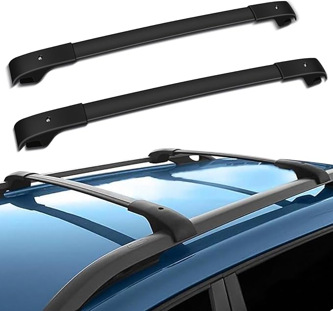 SCITOO Roof Rack Cross Bar 165LBS Compatible for Jeep Cherokee 2014-2022 2 Crossbars Black