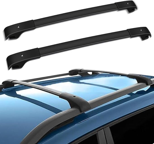 SCITOO Roof Rack Cross Bar 165LBS Compatible for Jeep Cherokee 2014-2022 2 Crossbars Black