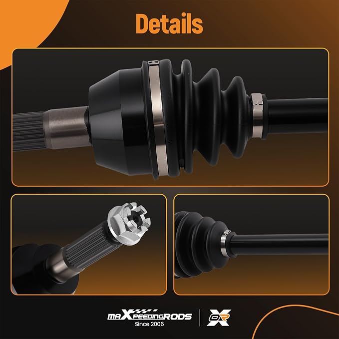 maXpeedingrods Rear CV Axle Shaft Assembly for Polaris Sportsman 2003-2010 400 450 500 600 700 800 MV7, Left or Right Side, Replace# 1380240, 1380197