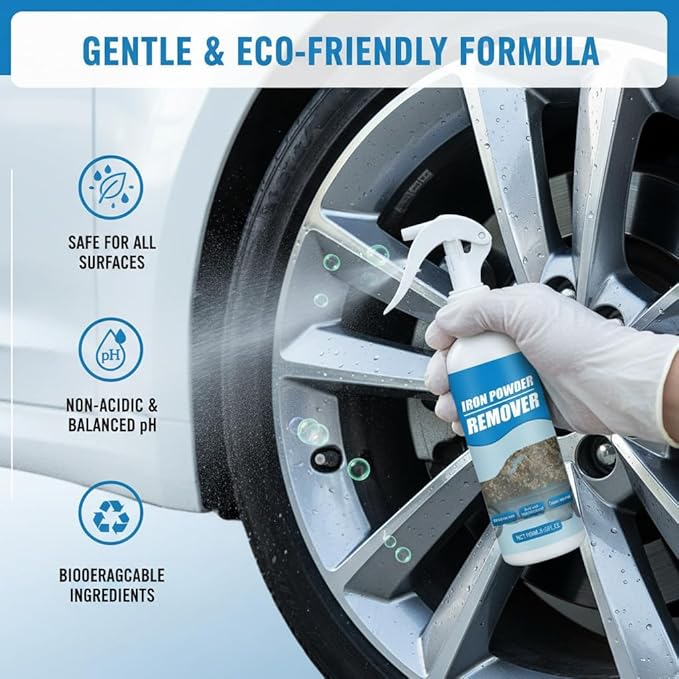 2026 New Multi-functional Quick-acting Rust Removal Spray, Fast-acting Spray to Remove Iron, Portable Car Rust Removal for Metal, Tools, Cars, Chains (Trial 30cml)