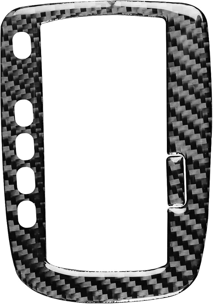 Black Soft Carbon Fiber car Interior Gear Frame 2/Piece Decorative Sticker Suitable for Acura TSX 09-14 Carbon Fiber car Interior