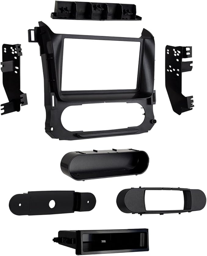 Metra 99-3015G Double/Single DIN Installaton Dash Kit for 2015-Up Tahoe, Suburban and Yukon (Black) & 40-EU10 Antenna to Radio Adapter Cable for Select 2002-Up BMW/Volkswagen Vehicles,Black