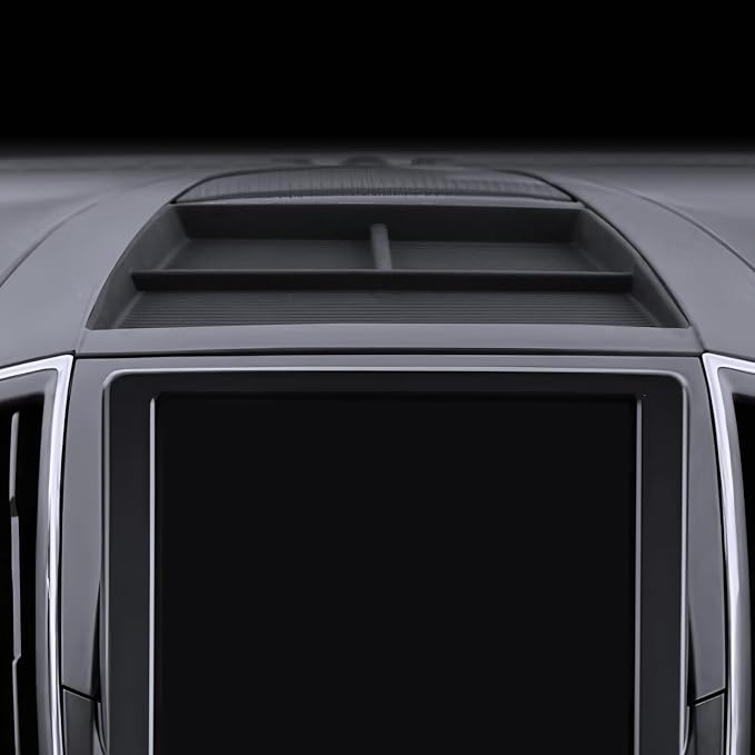 for Edge Dashboard Console Organizer 2021 2022 2023 2024 Ford Edge SE/SEL/ST/ST-Line/Titanium Accessories Behind Screen Organizer Storage Box Console Dash Tray