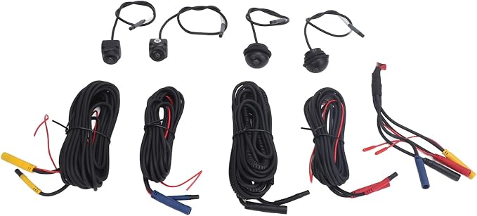 360° Panoramic Camera System, Car 1080P HD Front Rear Left Right All Round Camera System for Car Center Control Screen (2053A Chip + 6053A Lens)