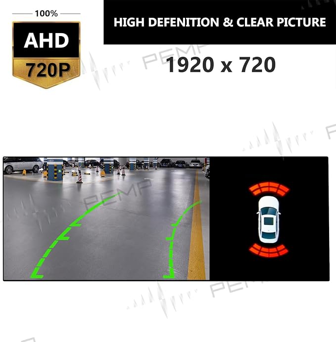 PEMP AHD Backup Camera 720P 25FPS Parking Rear View Reverse Camera for BMW F10 F30 F25 F48