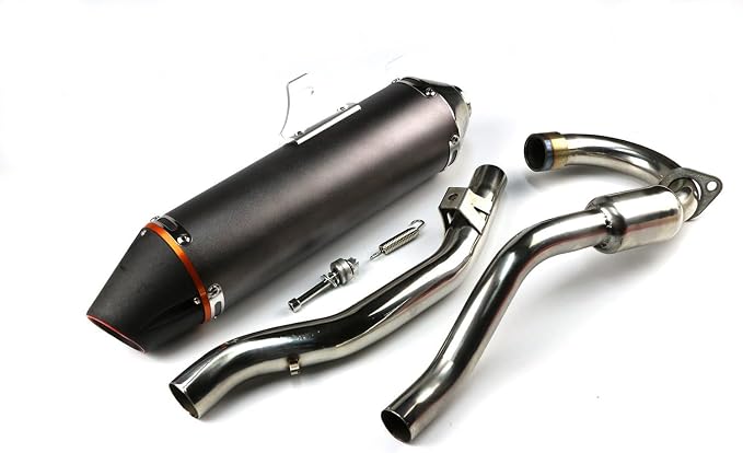 STONEMEN Full Exhaust Muffler System Slip On For CRF150F CRF230F 2003-2013 Titanium