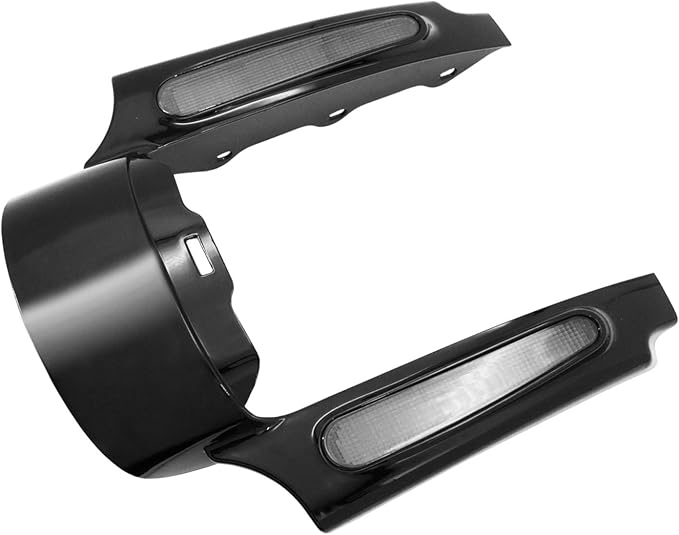 Motorcycle Rear Fender Fascia with LED Light Fit for Harley Touring Road Glide Street Glide Electra Glide 2009-2013