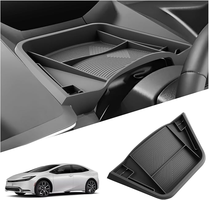 SKTU for 2023-2026 Toyota Prius Dashboard Storage Box for 2023-2026 Toyota Prius (LE/XLE/Nightshade Edition/Limited) Dashboard Organizer 2023-2026 Prius Accessories 2023-2026 Prius Behind Screen Tray