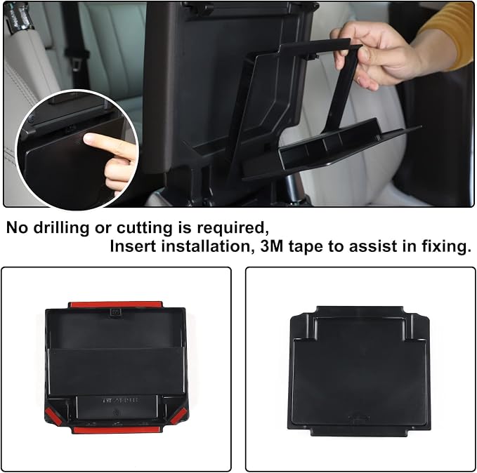 Car Armrest Hidden Storage Box Compatible with Land Rover Discovery 5 LR5 2017-2020 Center Console Handrail Privacy Organizer Tray Armrest Storage Box Container Insert Pallet Manager Inter Accessories