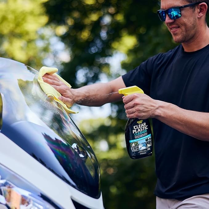 Invisible Glass 92084-6PK Clear Plastic Cleaner for Cars, Motorcycles, RVs, Boats, Helmet Visors, Golf Carts, Acrylic and Vinyl Windows, Streak-Free, Haze-Free, Prevents Static, 22 Fl Oz, Pack of 6
