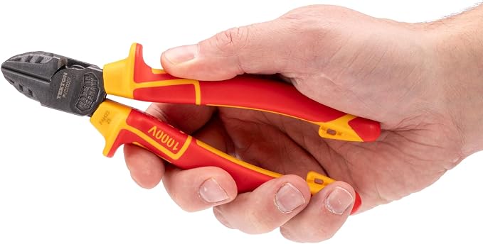 TEKTON 7 Inch Insulated Diagonal Cutting Pliers | PVC00007
