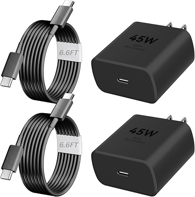 Phone 17 16 Pro Max Charger Fast Charging, 45W Super Fast USB C Charger Block with 6.6FT Charging Cable for 17 16 Pro Max/17 16 Pro/16 Plus,15 Pro Max/15 Pro/16, Android Phone