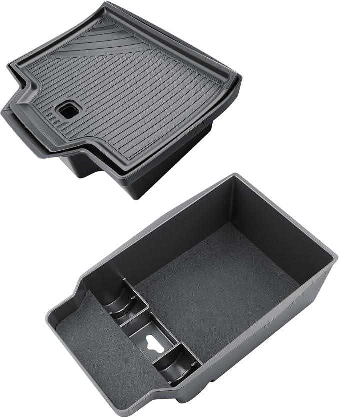 SKTU 2Pack for 2026 Mazda CX-5 Center Console Organizer for 2026+ Mazda CX-5 Center Console Tray & Wireless Charging Hidden Storage Box Mazda CX5 2026 Accessories Hidden Storage Box-Durable
