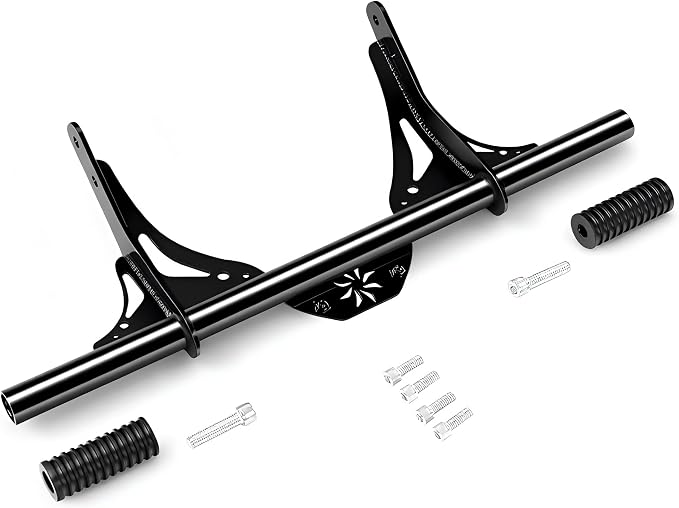 Motorcycle Front Crash Bar Protector for Harley Davidson Dyna Models with Mid Control 2006-2017 Street Bob/Fat Bob/Low Rider FXDL/Wide Glide/Switchback/Wide Glide Black